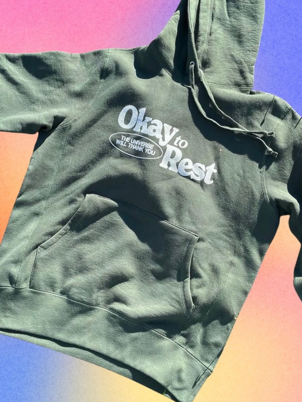 OKAY TO REST - CORE HOODIE IN GREEN
